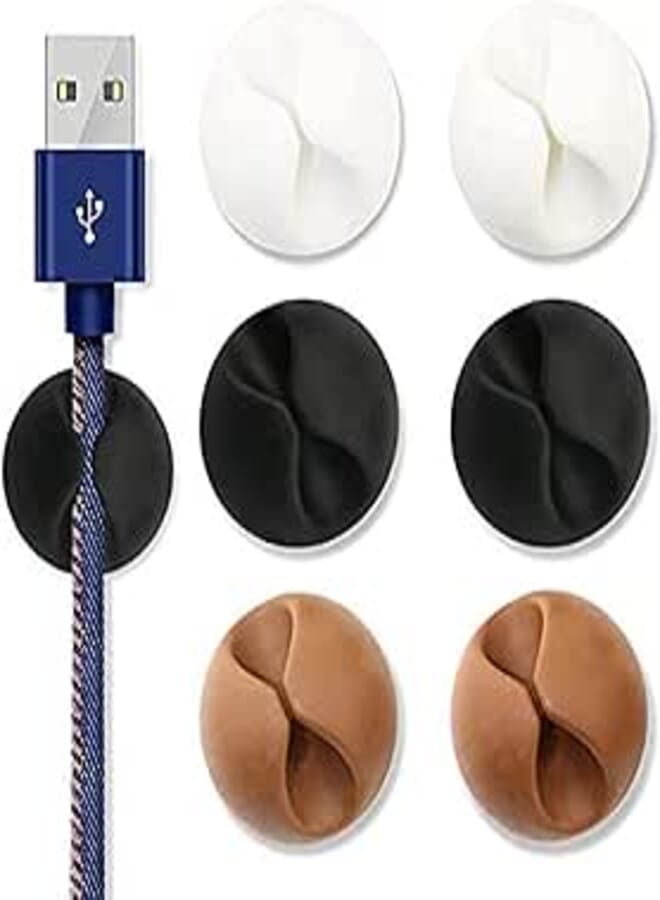 Multipurpose Cable Clips - 6 Pieces